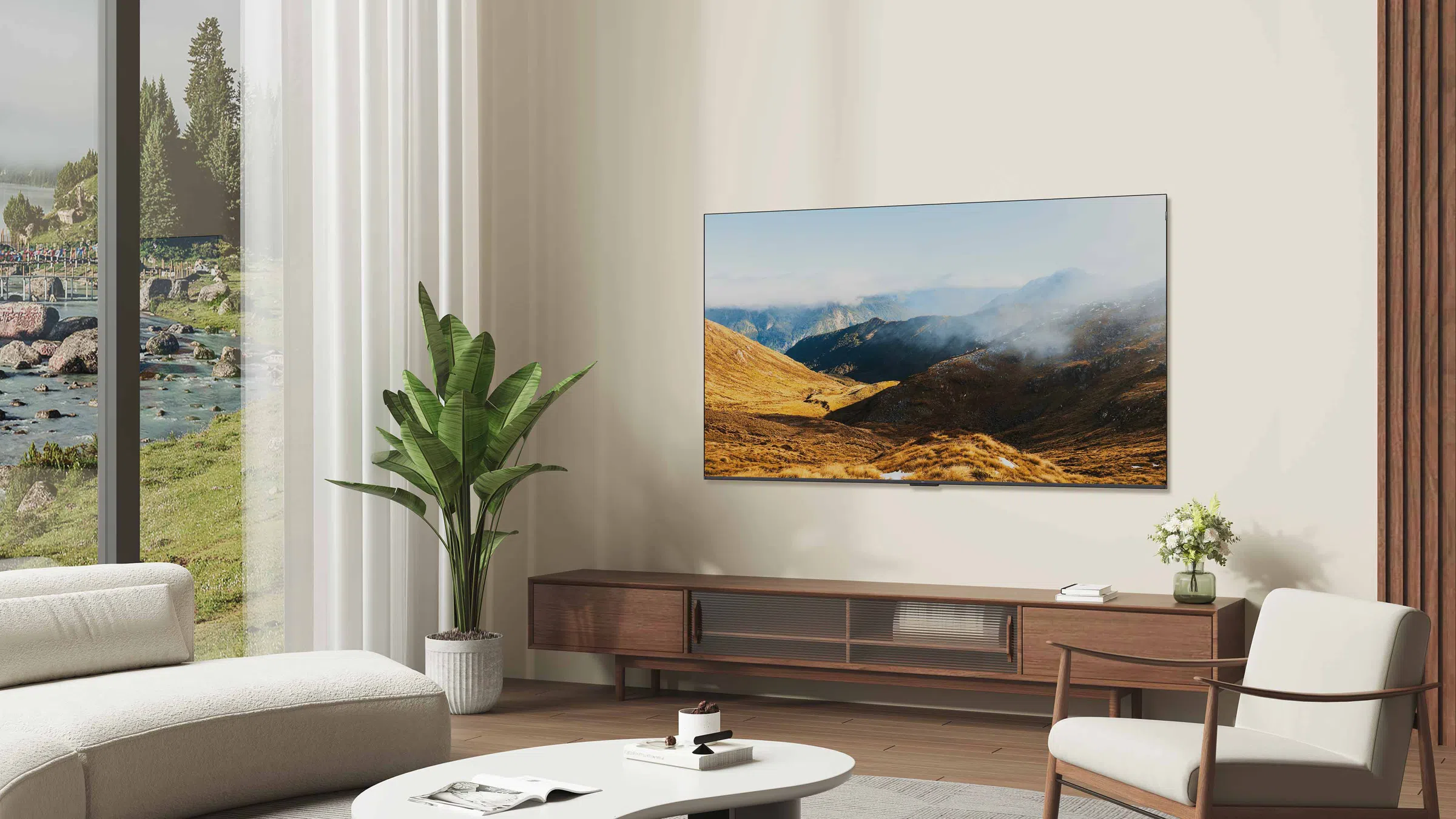 Television in a living room